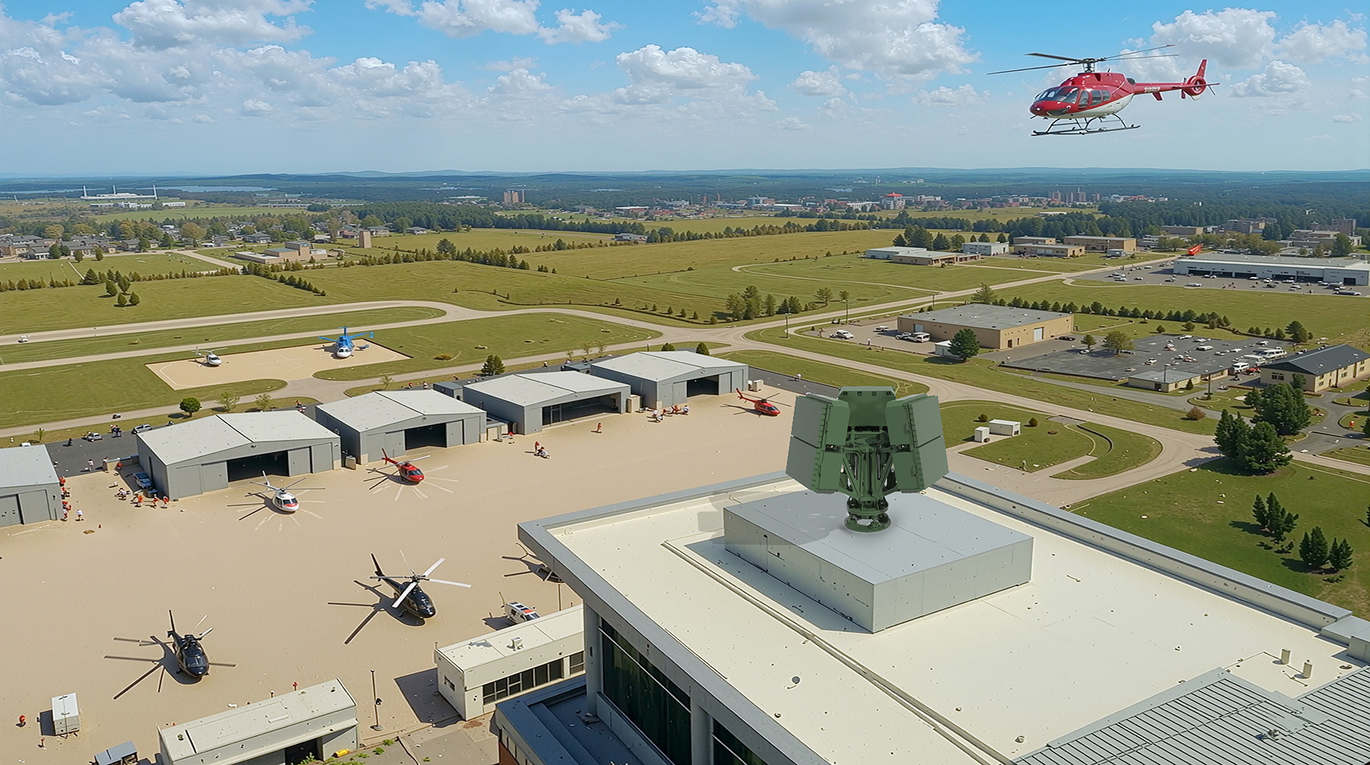 TLS006型低空监视雷达（三面阵）